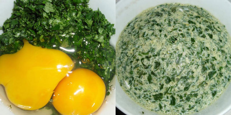 Trứng ngải cứu chứa nhiều protein, vitamin A, D, E, B12