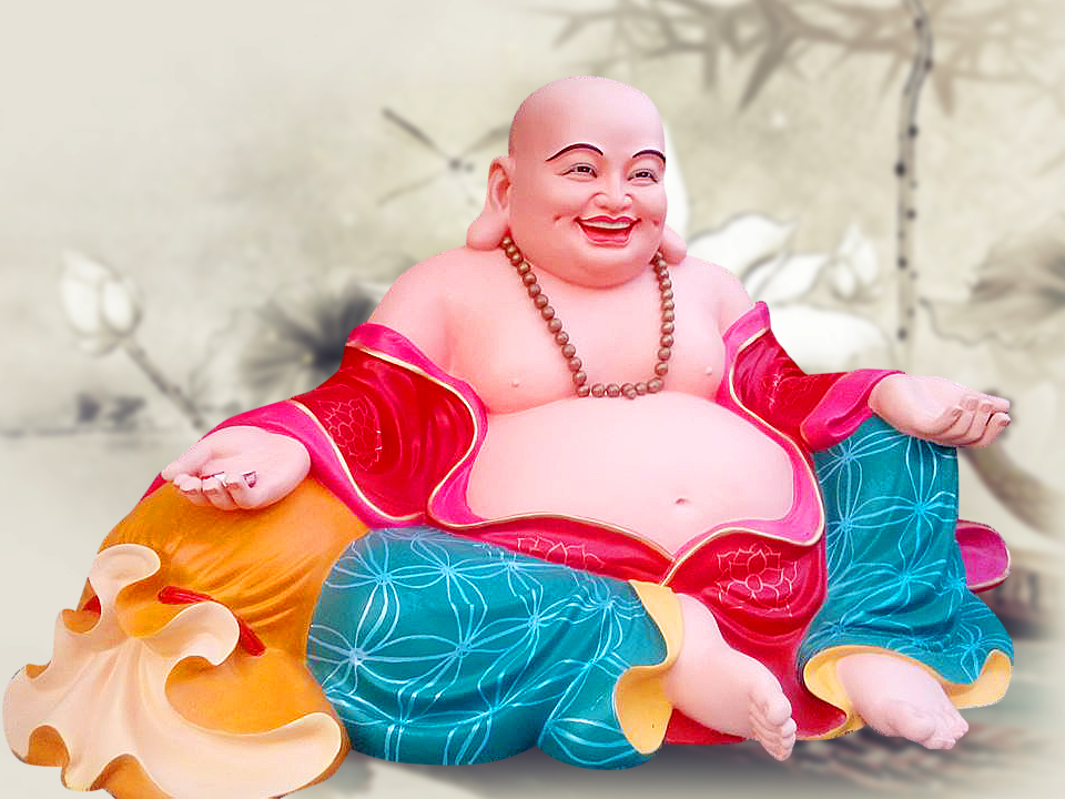 Nằm mơ thấy Phật xuất hiện trên bầu trời và đó là Phật Di Lặc cười, báo hiệu bạn sẽ gặp đại trà phổ thông suôn sẻ