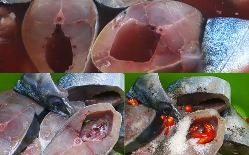 Tẩm ướp cá - nguyên liệu quan trọng trong quy trình nấu bún cá cam