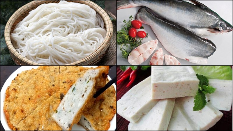 Nguyên liệu nấu món bún cá Đà Nẵng