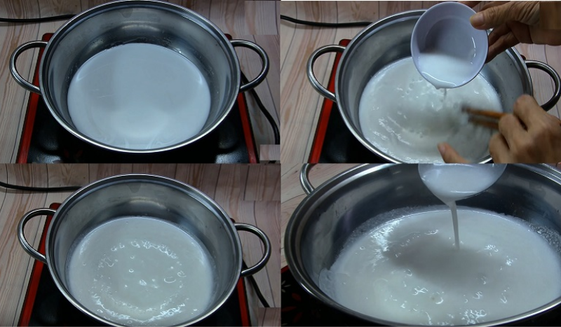 Nước cốt dừa béo ngậy, thơm ngon sẽ tăng hương vị đậm đà cho món chè mít đác