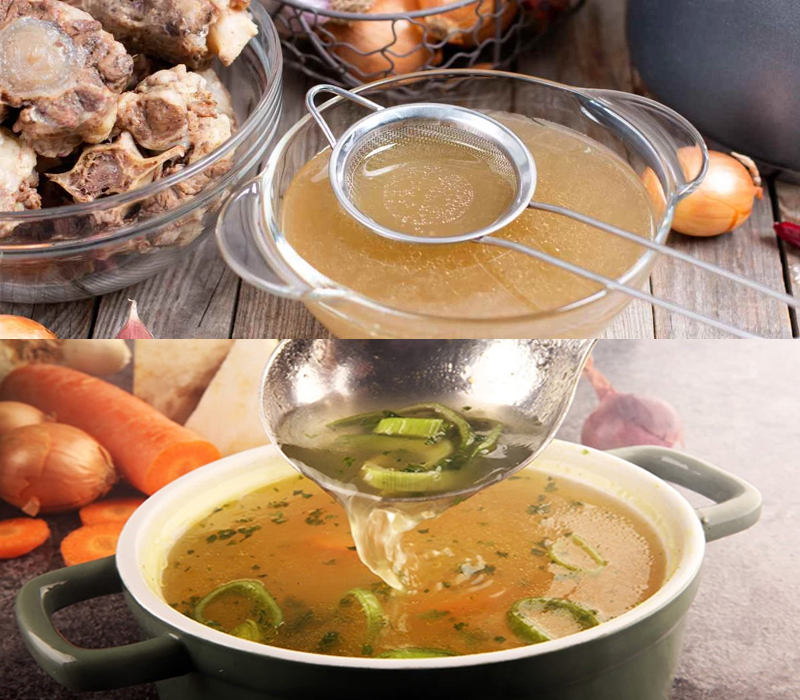 Nước dashi từ nước hầm xương và rau củ có vị ngọt thanh, có thể kết hợp nấu với nhiều món khác nhau