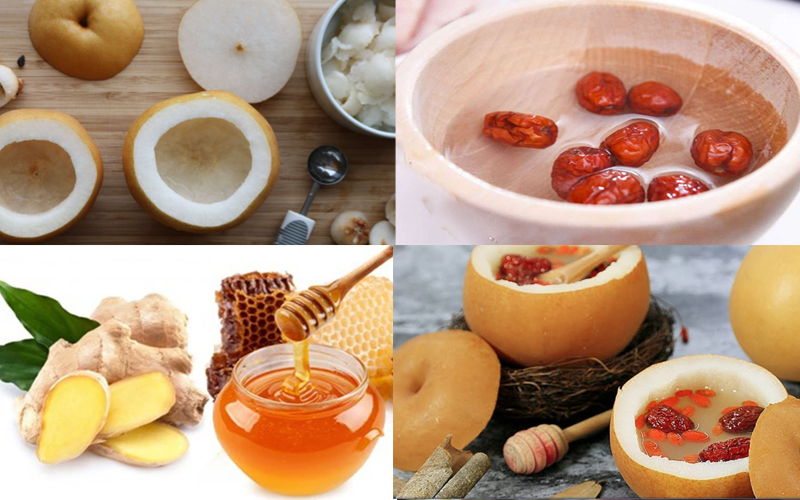 Cách nấu nước lê táo đỏ cho bé với mật ong vừa dễ uống lại trị ho hiệu quả 