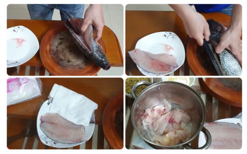 Sơ chế cá rô để làm gỏi cá rô thơm ngon đúng vị 
