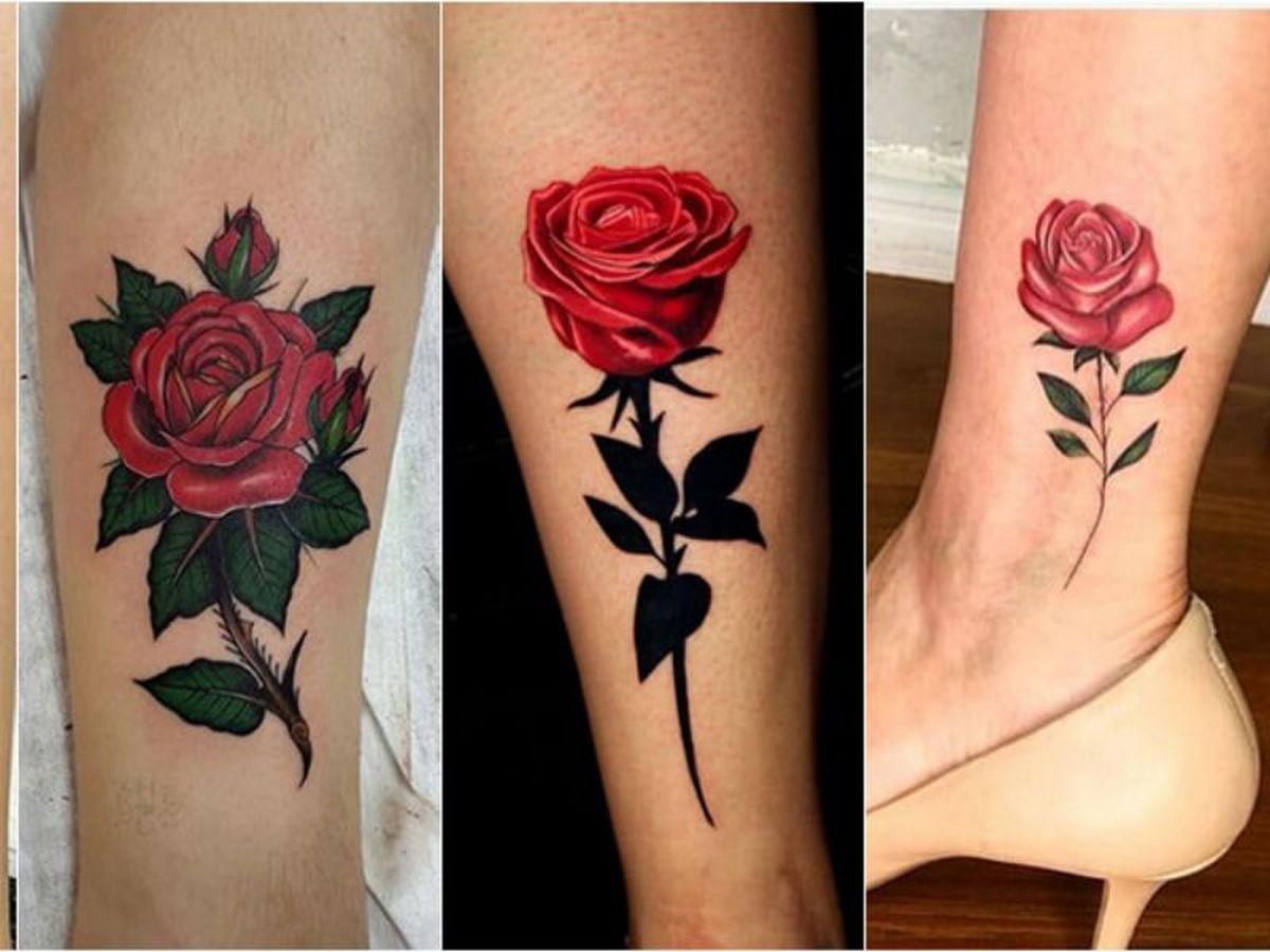 Gợi ý một số mẫu hình xăm hoa hồng lên chân đẹp nhất cho nữ