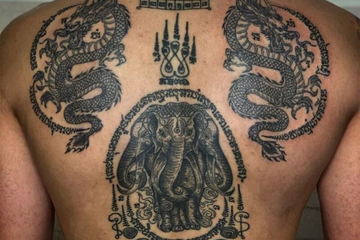 Hình xăm voi thần Thái Lan là biểu tượng của nền văn hoá