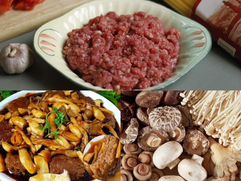 Món thịt bò băm sốt nấm là một trong các món ăn phổ biến của nhiều gia đình Việt