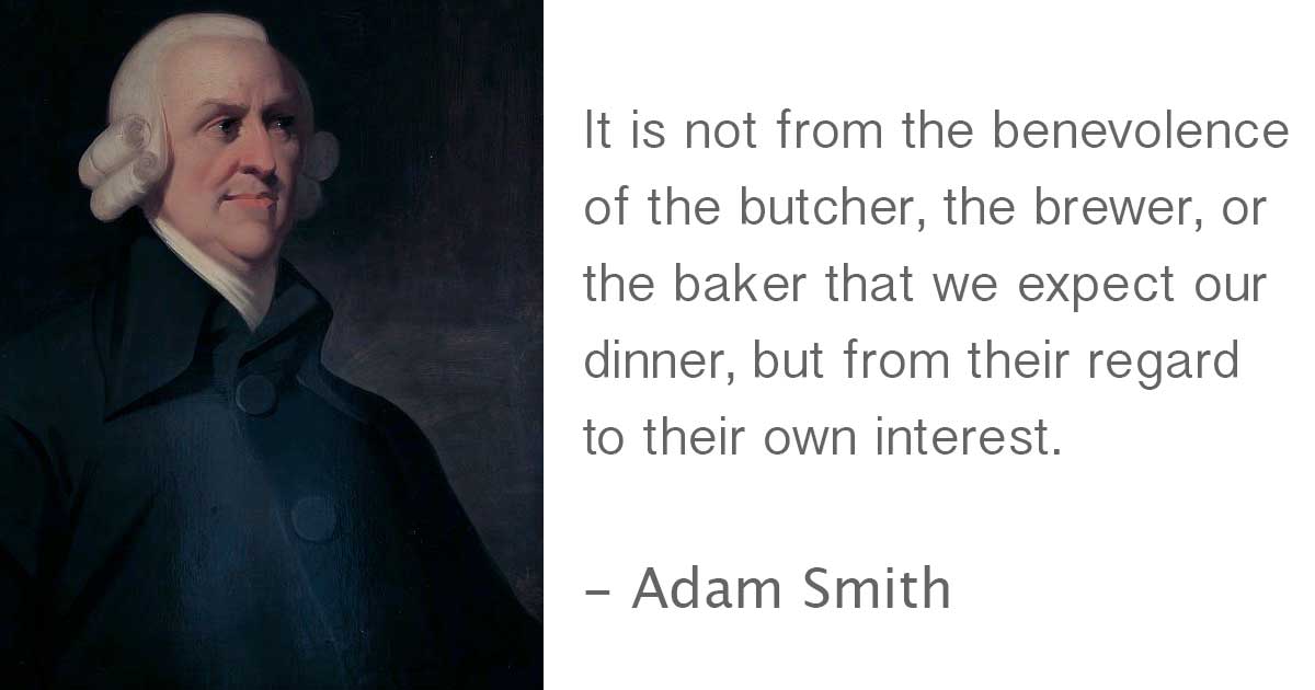 Quan điểm của Adam Smith về vị kỷ