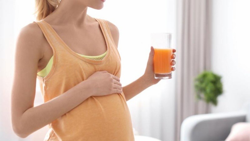 Nước ép cà rốt giúp mẹ bầu có thai kỳ khỏe mạnh
