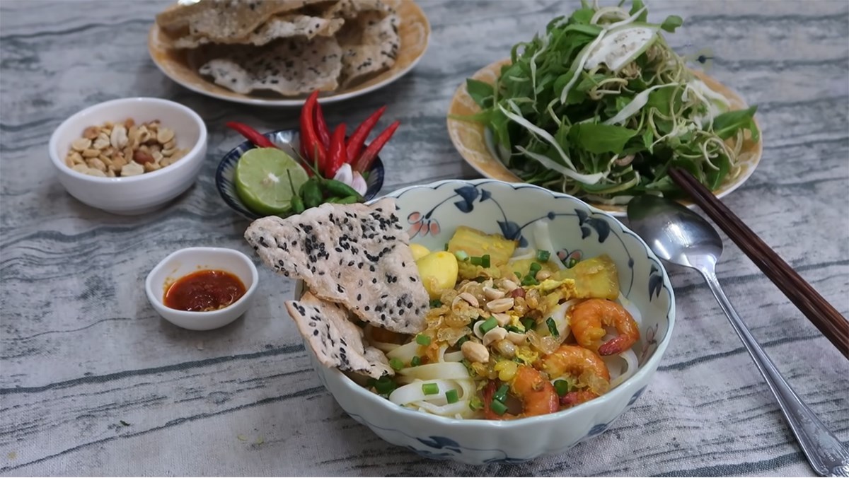 Mì Quảng được xem là hồn cốt của ẩm thực Quảng Nam