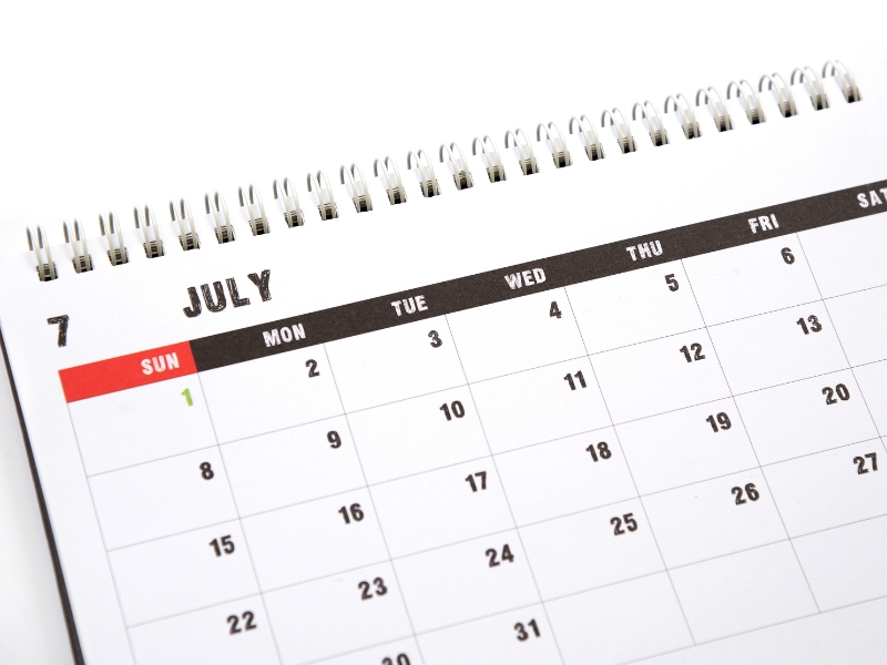 Trong tháng 7 có bao nhiêu ngày theo dương lịch? Câu trả lời là 31 ngày