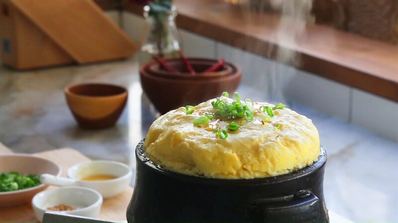 Công thức chế biến món trứng hấp bồng bềnh kiểu Hàn Quốc