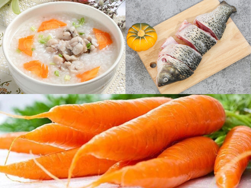 Cách nấu cháo cá chép cho bé với cà rốt thường xuyên được các mẹ lựa chọn