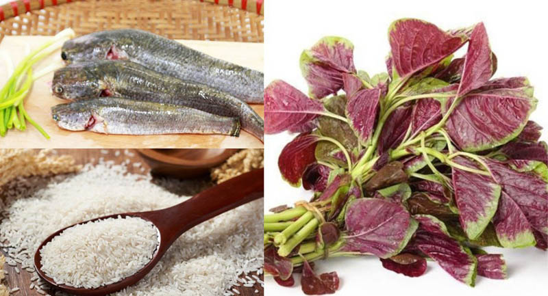 cách nấu cháo cá chuối với rau dền