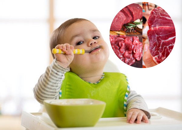 Trẻ từ 8 tháng tuổi trở lên có thể ăn được thịt bò 