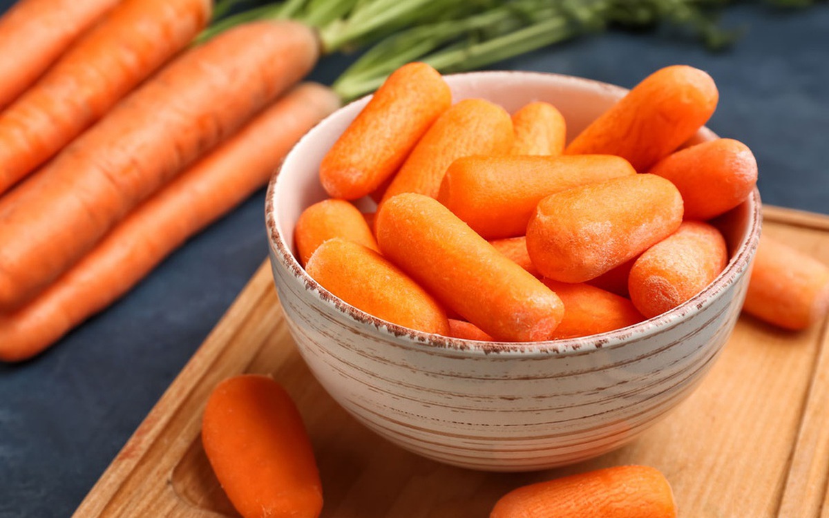 Cà rốt giúp món cháo giàu dinh dưỡng, thơm ngon hơn