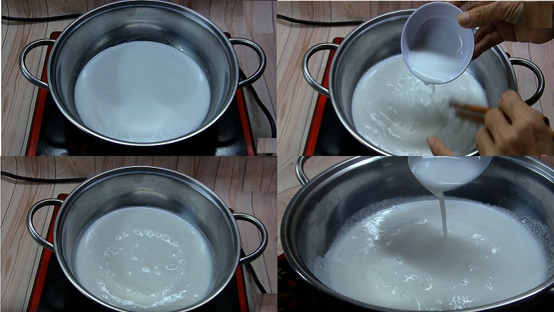 Quy trình nấu nước cốt dừa thơm ngon 