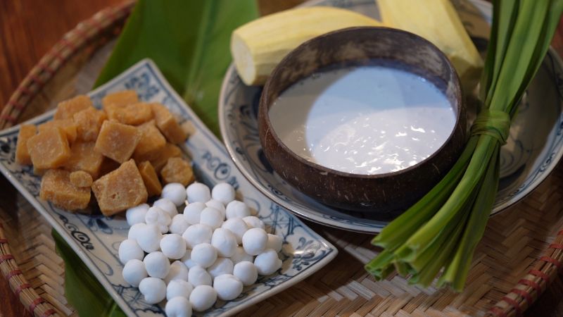 Chè khoai lang cốt dừa có hương vị thơm ngon được nhiều người thích