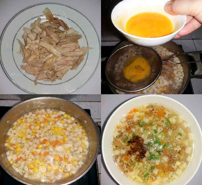 Cách nấu súp gà nấm cà rốt bằng nấm rơm thanh đạm, bổ dưỡng