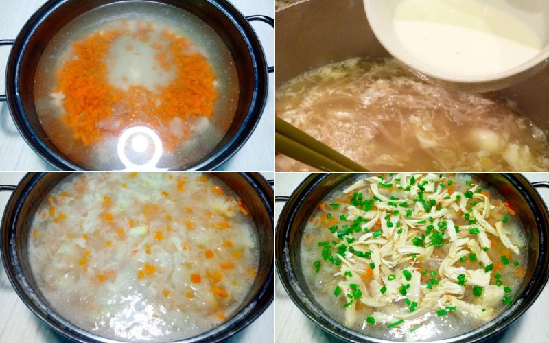 Các bước nấu súp gà nấm tuyết đảm bảo dinh dưỡng và thơm ngon nhất