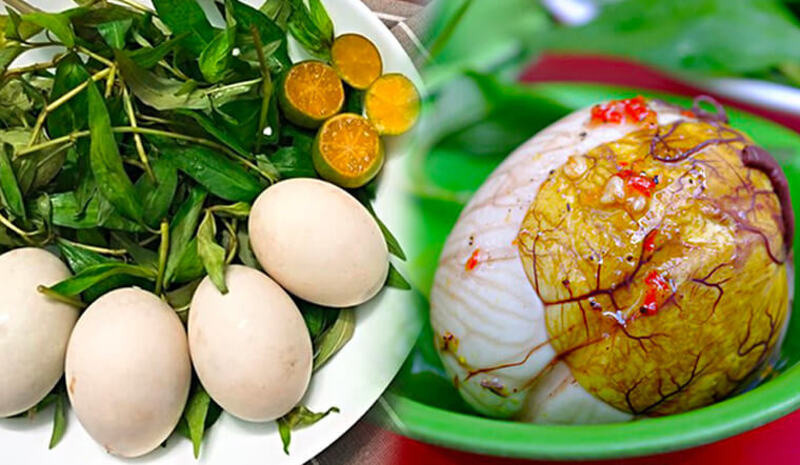 Ăn trứng vịt lộn bổ sung dưỡng chất cho cơ thể