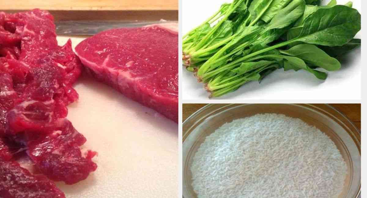 Cách nấu cháo thịt bò với cải bó xôi thành công ngay từ lần đầu
