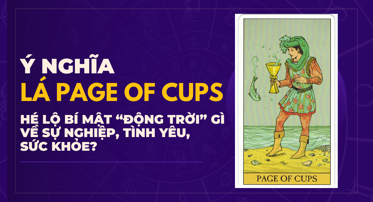Ý nghĩa lá Page Of Cups trong Tarot: Sáng tạo, năng động nhưng dễ bị cám dỗ